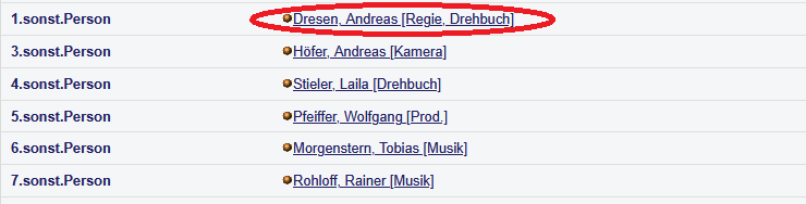 Darstellung des Ausschnitts einer Vollanzeige eines Einzeltitels im Katalog der Bibliothek der Filmuniversität. Einzelne Felder sind mit einer roten Umrandung hervorgehoben.