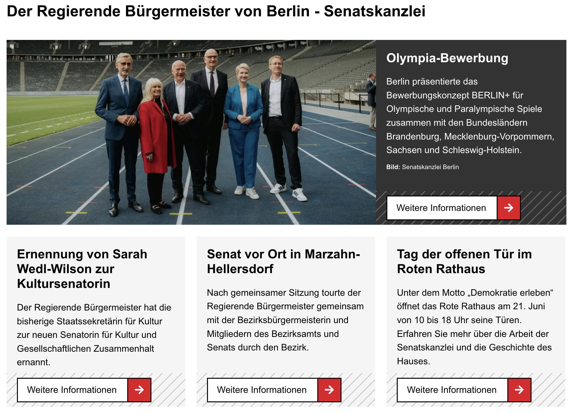 Website des Berliner Senats, 06.06.2025
